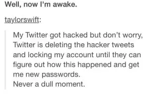 Taylor Swift hacked