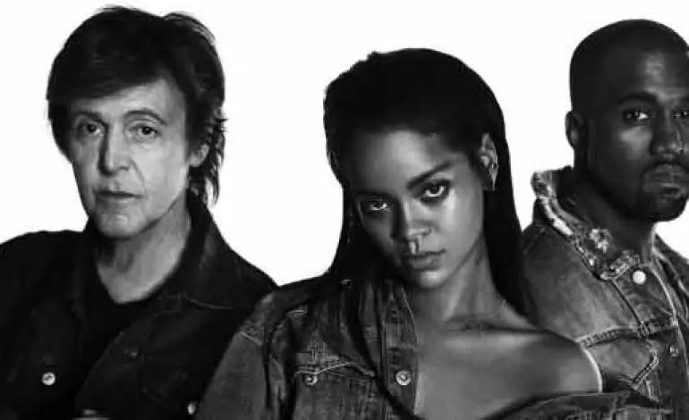 Rihanna new single FourFiveSeconds Kanye West
