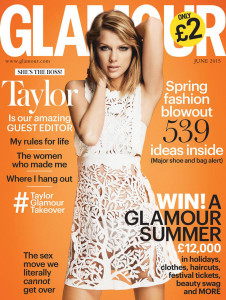 taylor swift glamour uk magazine june 2015 cover photo belly button and underwear