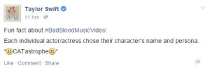 taylor swift cast of bad blood music video
