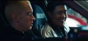randall park and eminem in phenomenal music video