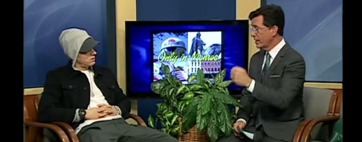 eminem hilarious interview with stephen colbert