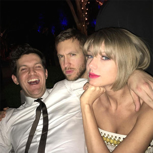 Calvin Harris and Taylor Swift at Grammy Awards 2016 Afterparty
