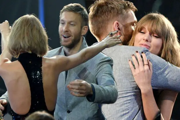 taylor swift and calvin harris at iheart radio awards 2016 tayvin