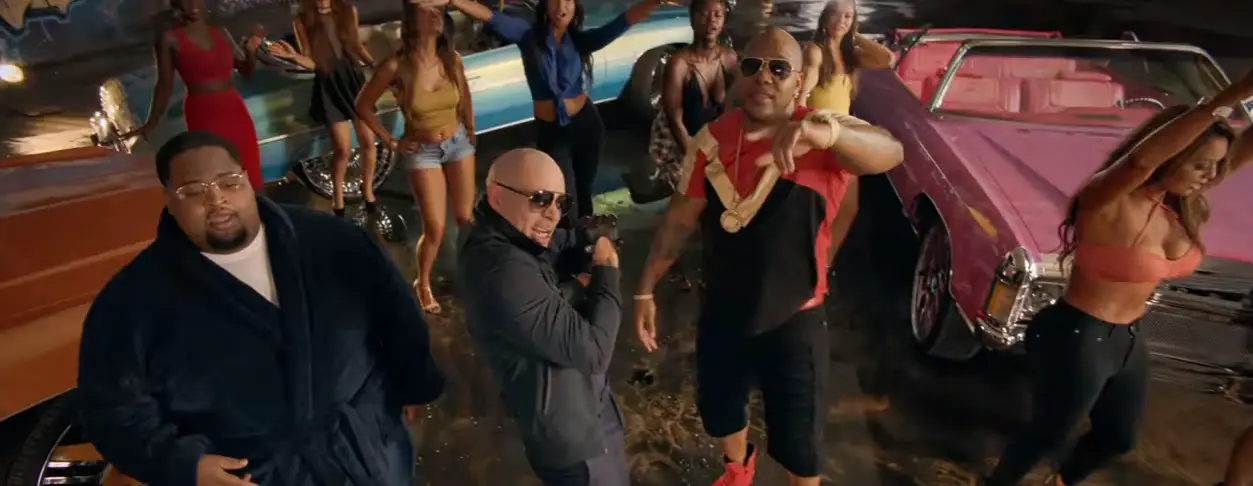 pitbull greenlight music video flo rida lunchmoney lewis