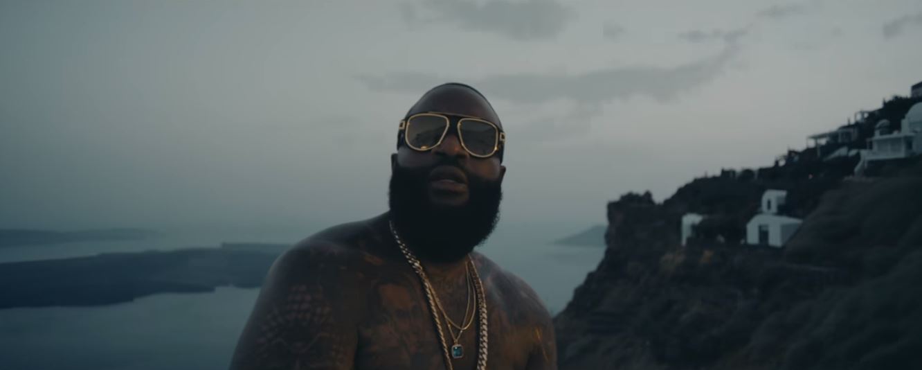rick ross santorini greece music video review