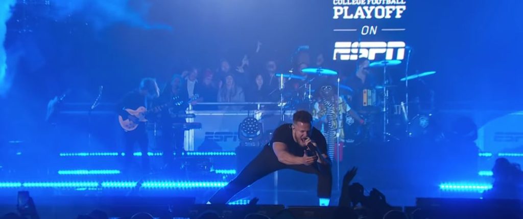 imagine dragons college football national championship halftime show