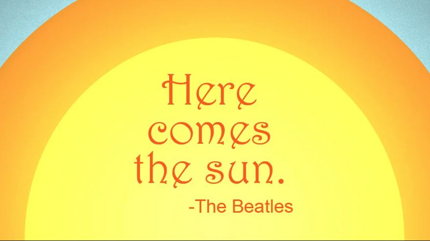 the beatles here comes the sun meaning