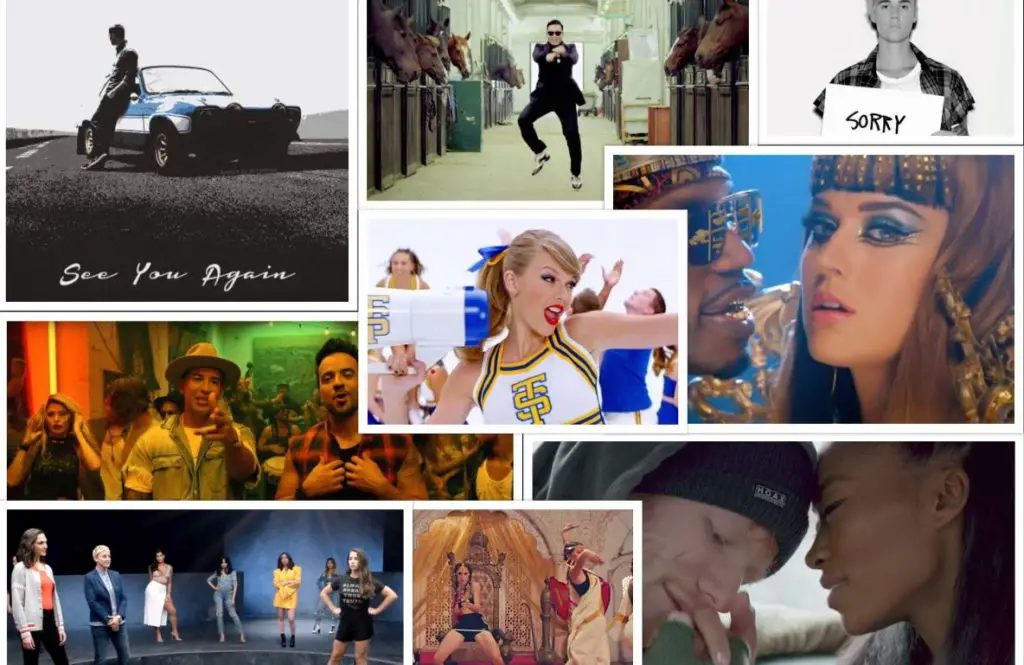 list of all music video over 3 billion views on youtube